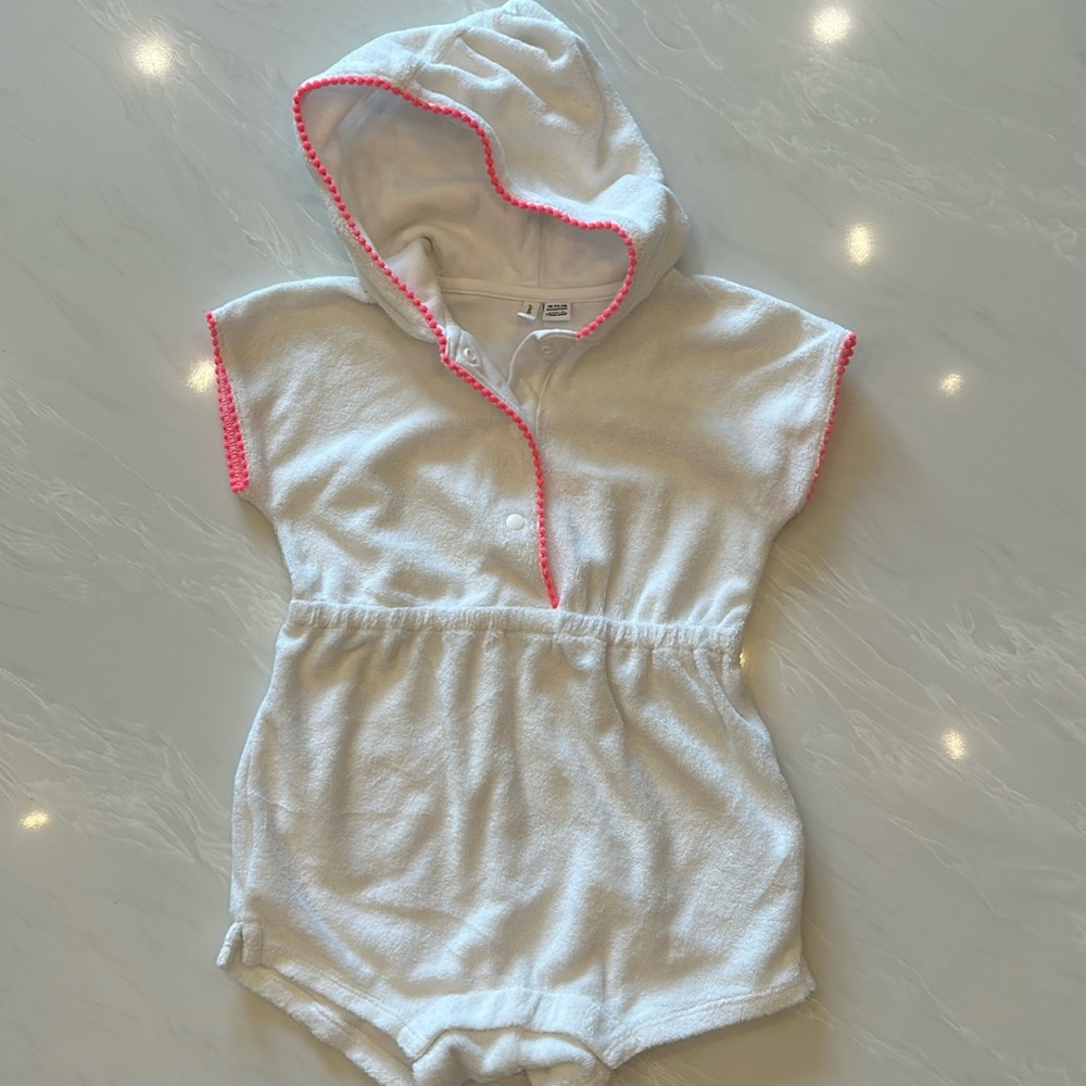 LIKE NEW | Baby Girl Terry Cloth Janie and Jack Swim Suit Cover Up